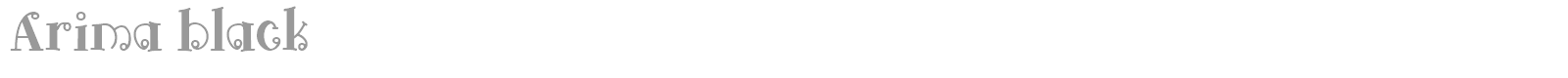 Arima font preview
